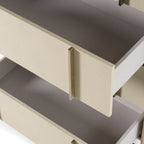Cartier - Modern Beige Shagreen and Brushed Brass Chest