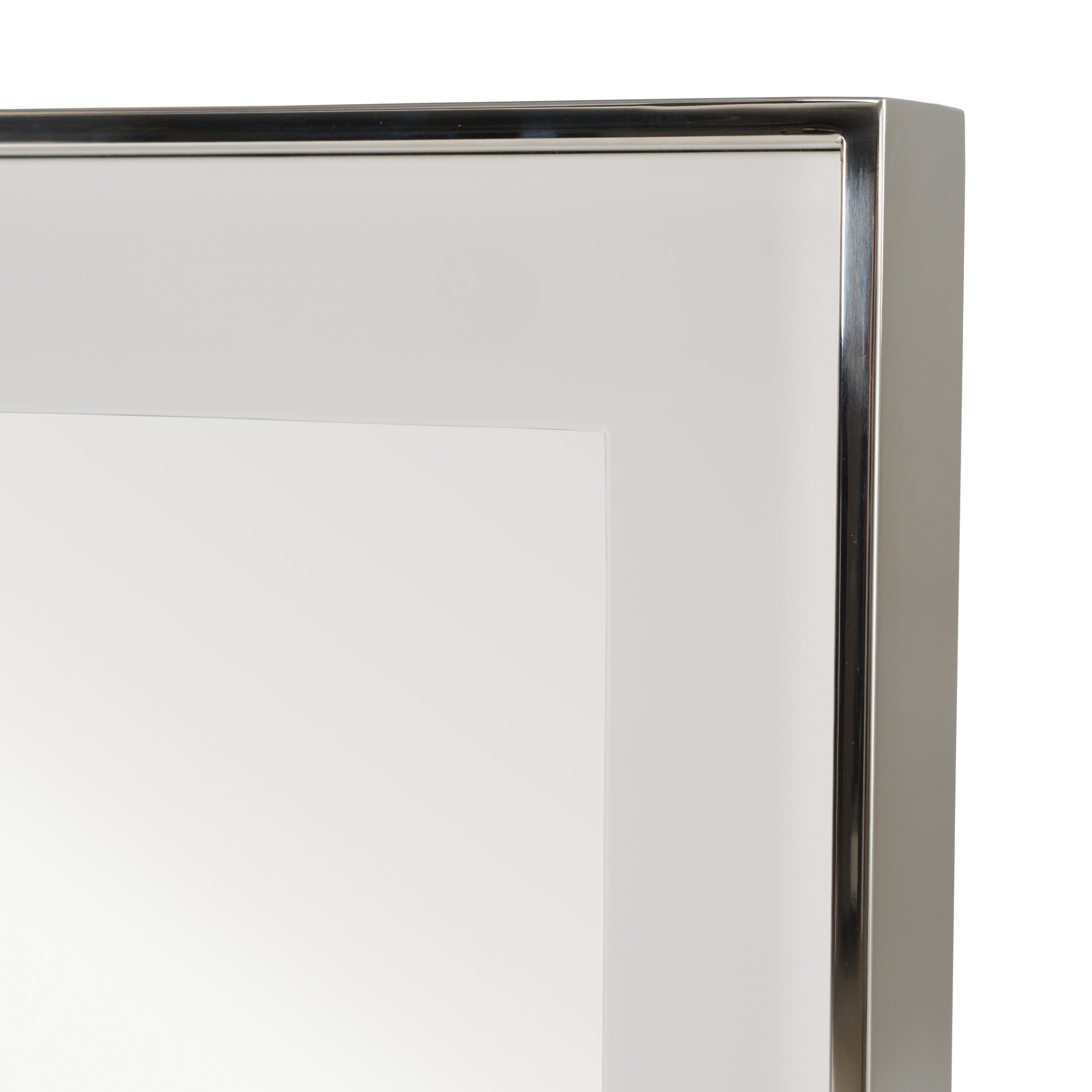 Cartier - Modern White & Stainless Steel Mirror