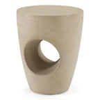 Carville - Modern Beige Fiberform Dining Stool/End Table