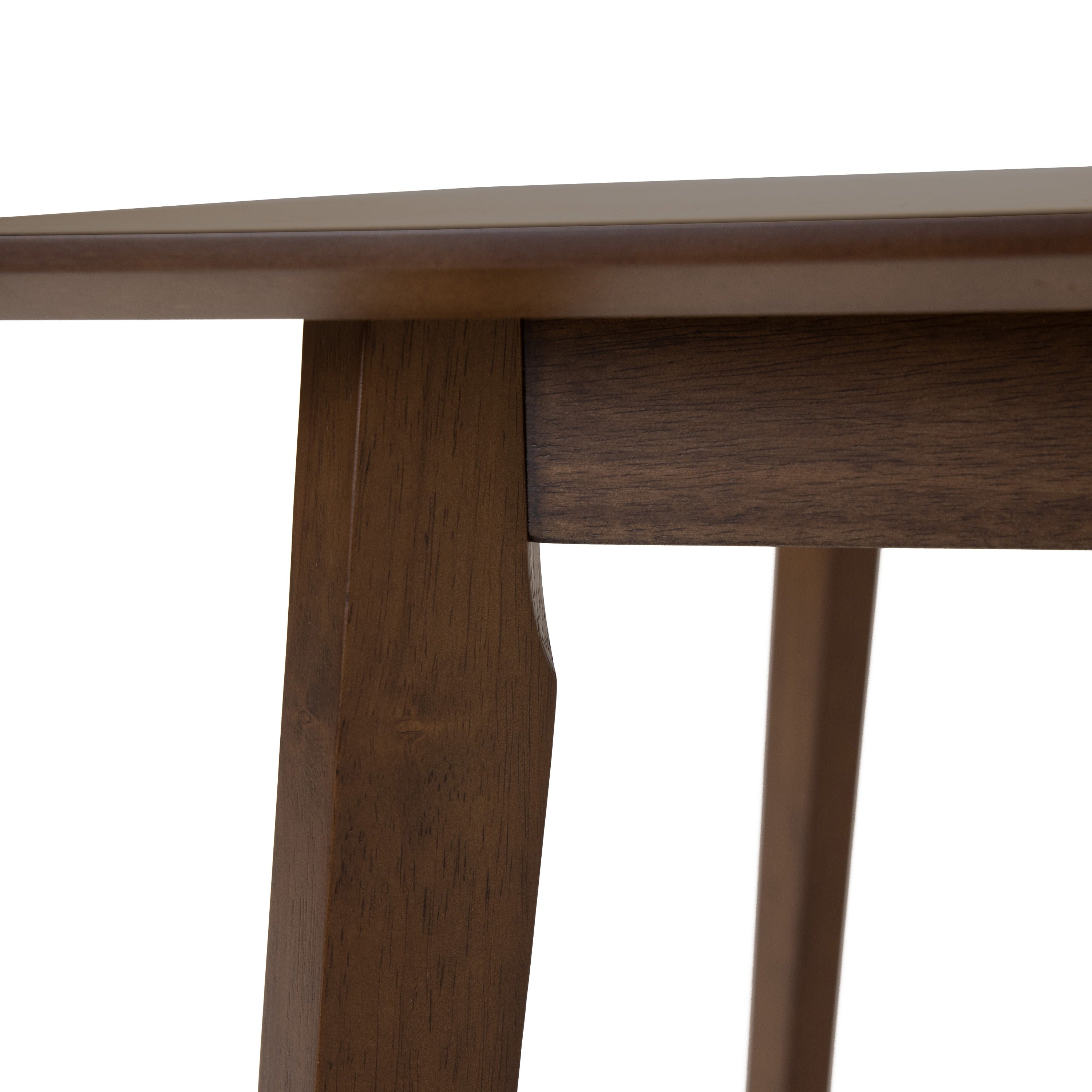 Castillo + Jordan - Modern Grey Fabric + Walnut 4-Piece Dining Set