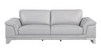 411 Divanitalia 2-Piece Sofa Set in Top-grain Italian Leather - Light Grey - SKU 411- LIGHT GRAY 2PC (S/L) - GROUP - view 3