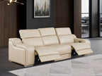 1116 Divanitalia 3-Piece Modular Power Reclining Sofa in Top Grain Italian Leather with 2 Power Recliners & Power Headrests