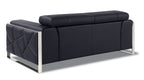 903 Divanitalia Loveseat with Adjustable Headrest in Top-grain Italian Leather