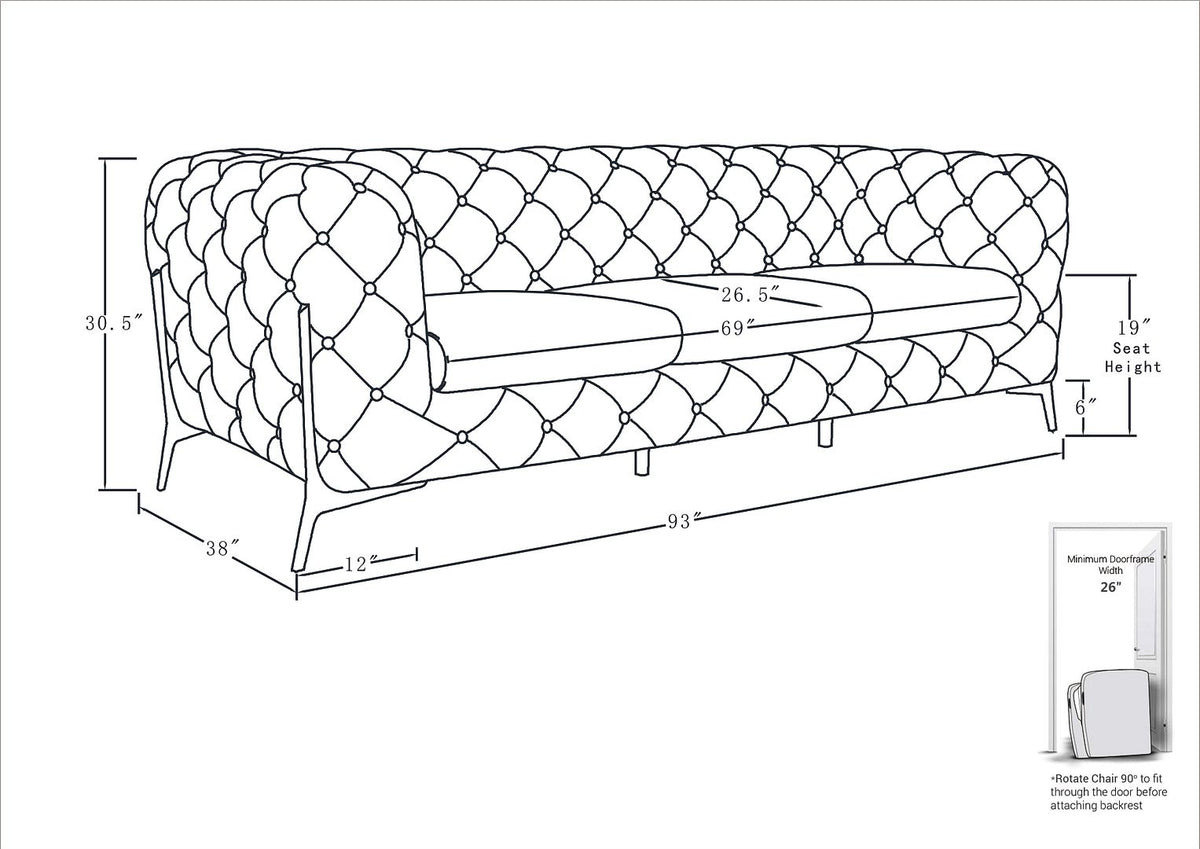 970 Divanitalia Sofa in Top-grain Italian Leather - Dark Grey - SKU 970-S-DARK GRAY - view 11