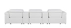 1126 Divanitalia 5-Piece Modular Power Reclining Sofa in Top Grain Italian Leather with 3 Power Recliners & Power Headrests