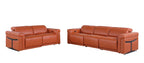 1126 Divanitalia 5-Piece Modular Power Reclining Sofa and Loveseat Set in Top Grain Italian Leather with 4 Power Recliners & Power Headrests - Camel - SKU 1126-CAMEL-5.4-HT-2PC - view 3