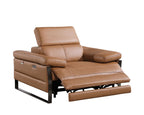 1246 Divanitalia Power Reclining Arm Chairwith Power Headrests - Top Grain Italian Leather