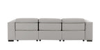1208 Genuine Leather Triple Power Reclining Sofa - Light Grey - SKU 1208-LT-GREY-3.3-HT - view 7