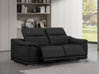 2679 Genuine Leather Loveseat with Dual Power Recliners - Black - SKU 2679-BLACK-2.2-HT - view 2