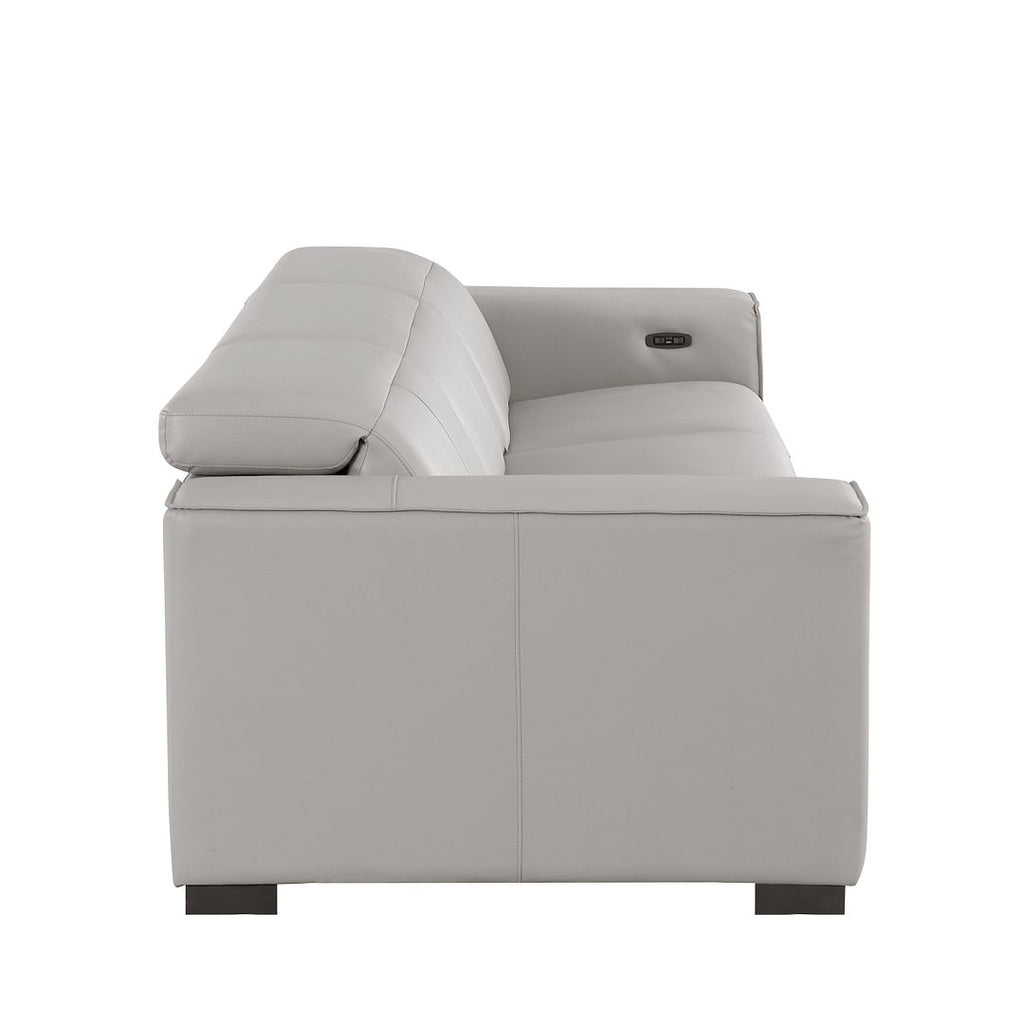 1208 Genuine Leather Triple Power Reclining Sofa