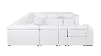 1224 Divanitalia 12-Piece U-Shaped Sectional Sofa in Top Grain Italian Leather with 4 Power Recliners & Power Headrests