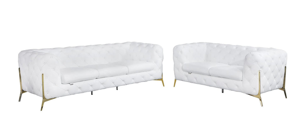 970 Divanitalia 2-Piece Sofa Set in Top-grain Italian Leather