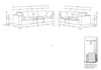 1100 Divanitalia 2-Piece Sofa Set - Top-grain Italian Leather
