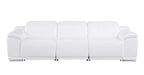 9762 Divanitalia 3-Piece Modular Power Reclining Sofa with 3 Power Recliners in Top Grain Italian Leather