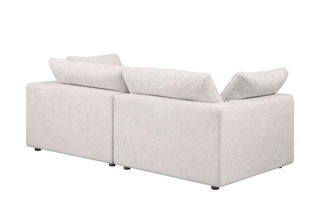1100 Divanitalia 2-Piece Sofa Set - Top-grain Italian Leather with Ottoman