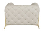 970 Divanitalia 3-Piece Sofa Set in Top-grain Italian Leather - Cream - SKU 970- CREAM 3PC (S/CH/CH) - GROUP - view 6