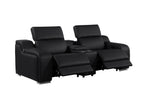 1116 Divanitalia 8-Piece Modular Power Reclining Sofa & Loveseat Set in Top Grain Italian Leather with 5 Power Recliners & Power Headrests - Black - SKU 1116-BLACK-8.5-HT - view 9
