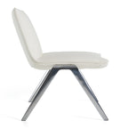 Cedric - Modern White Vegan Leather Accent Chair