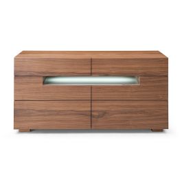 Ceres - Contemporary LED Walnut Dresser