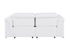 1126 Divanitalia 2-Piece Modular Power Reclining Loveseat in Top Grain Italian Leather with 2 Power Recliners & Power Headrests - White - SKU 1126-WHITE-2.2-HT - view 7