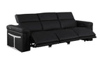 1126 Divanitalia 3-Piece Modular Power Reclining Sofa in Top Grain Italian Leather with 3 Power Recliners & Power Headrests