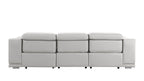 9762 Divanitalia 3-Piece Modular Power Reclining Sofa with 3 Power Recliners in Top Grain Italian Leather