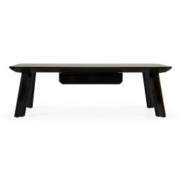 Chadwick Modern Ebony & Rosegold Coffee Table