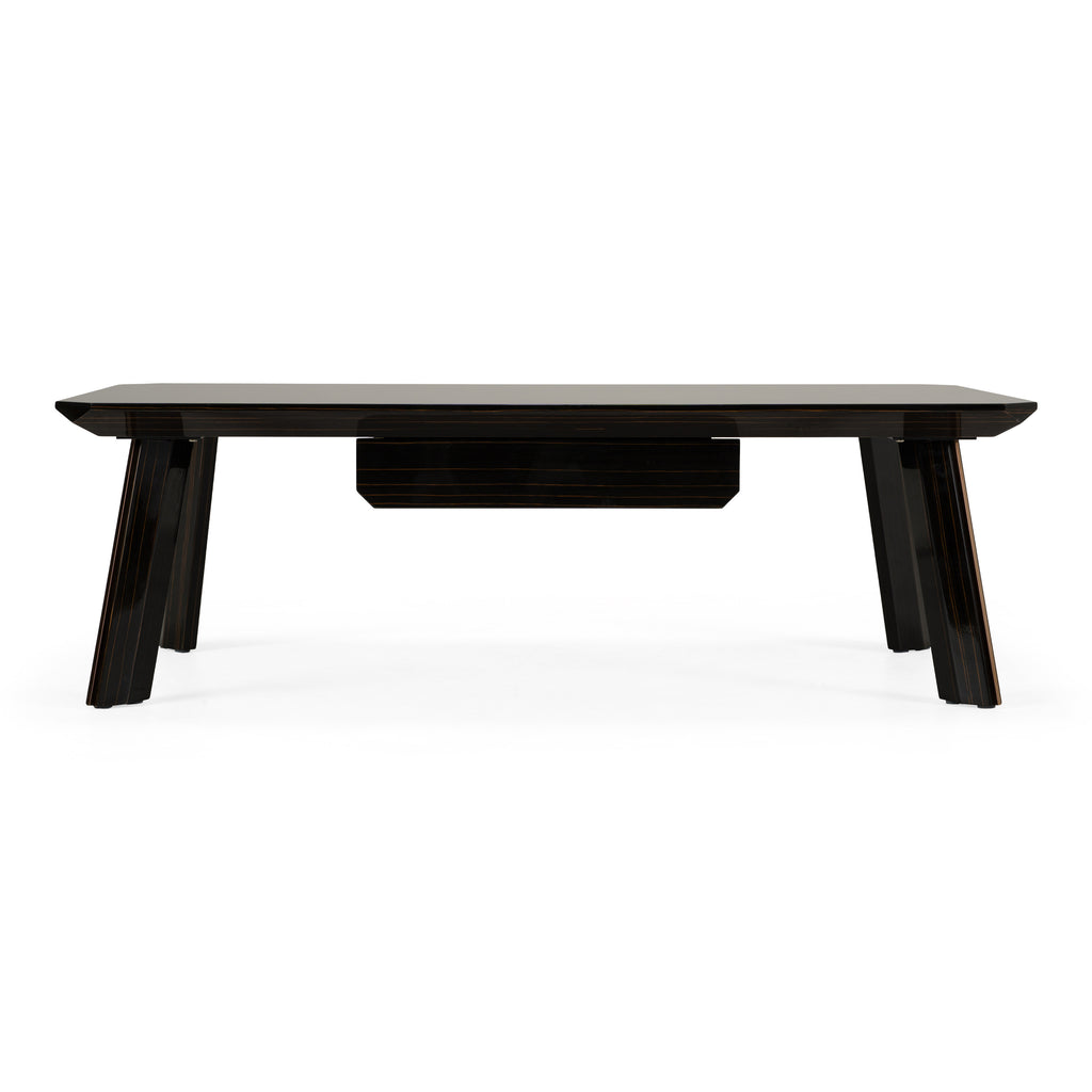 Chadwick Modern Ebony & Rosegold Coffee Table