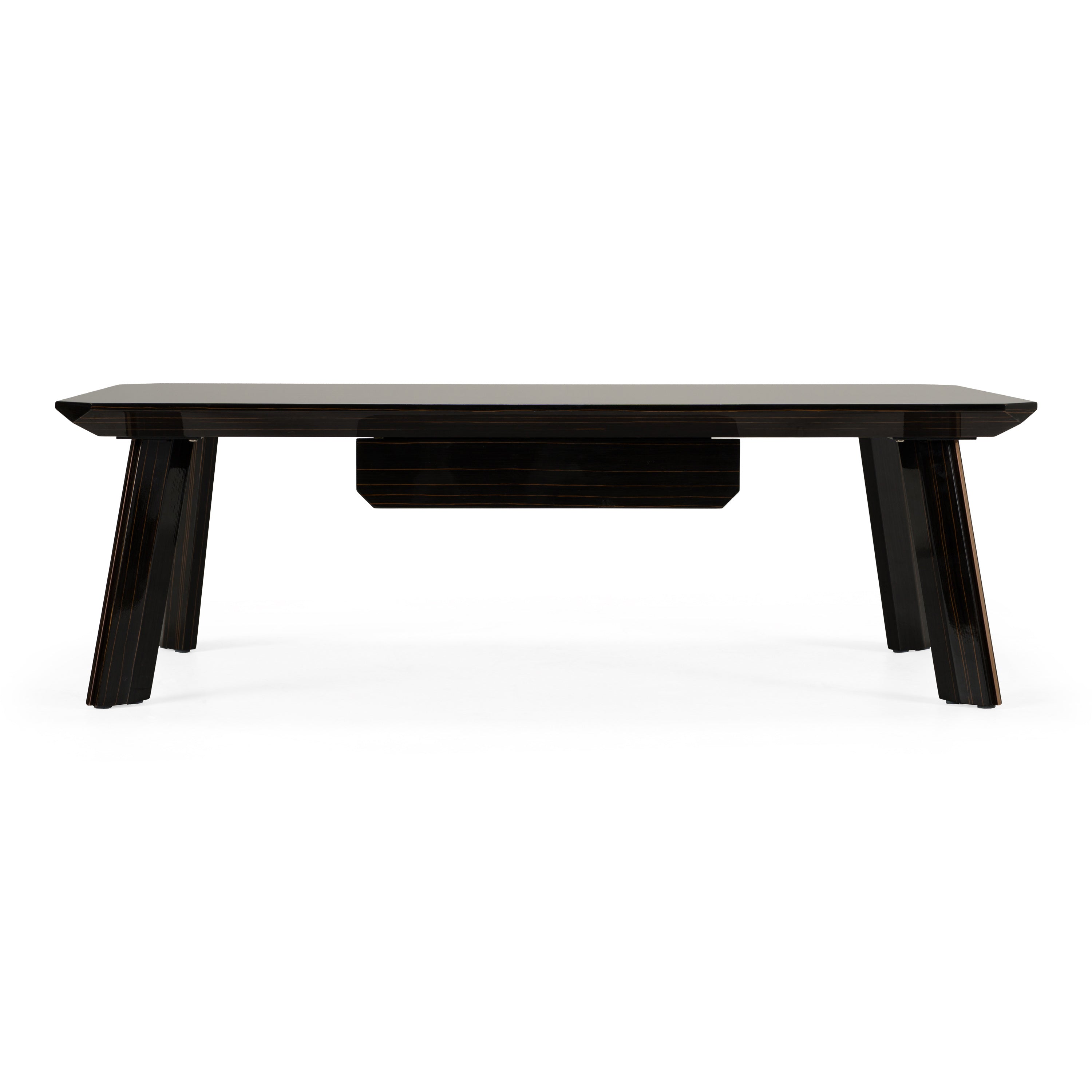 Chadwick Modern Ebony & Rosegold Coffee Table