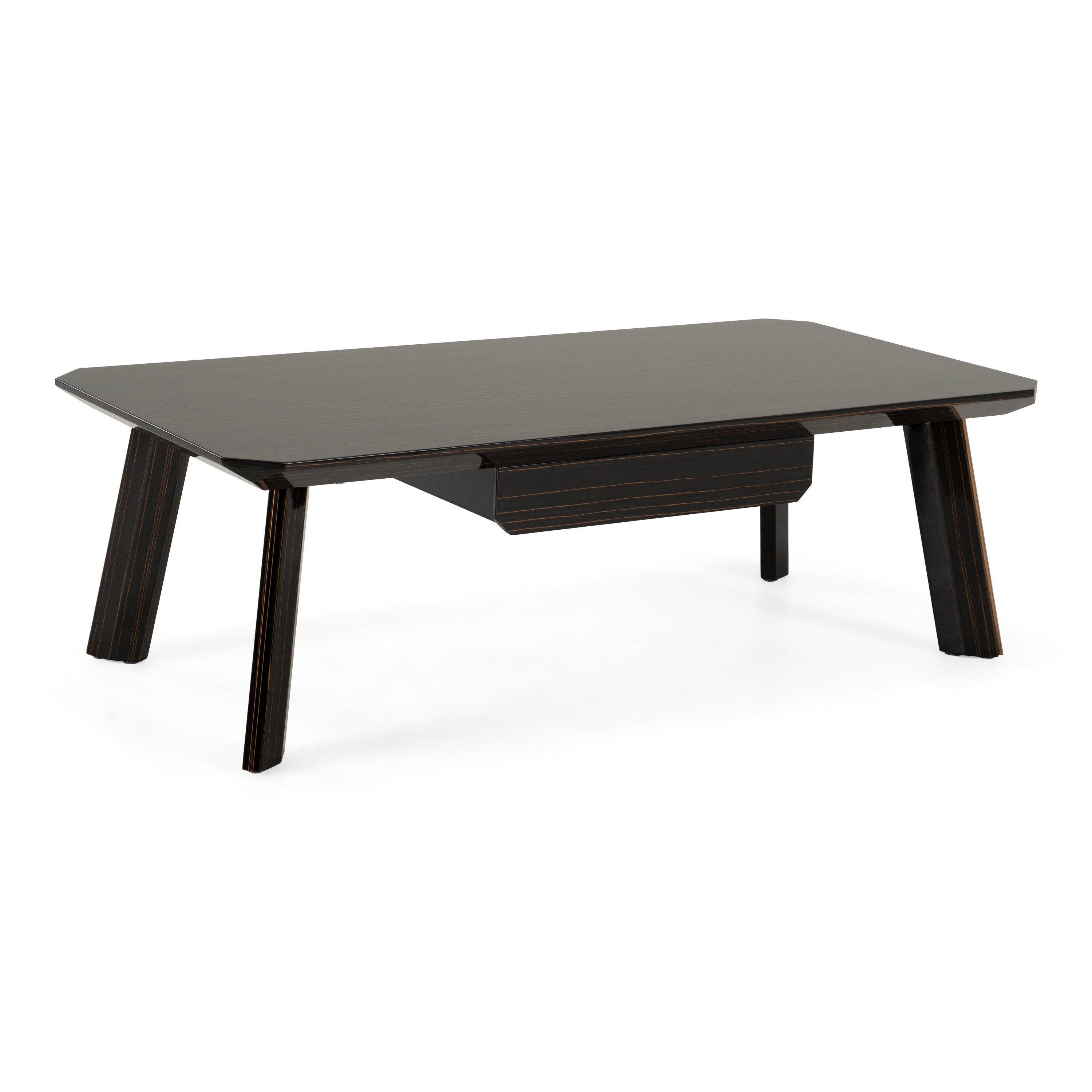 Chadwick Modern Ebony & Rosegold Coffee Table