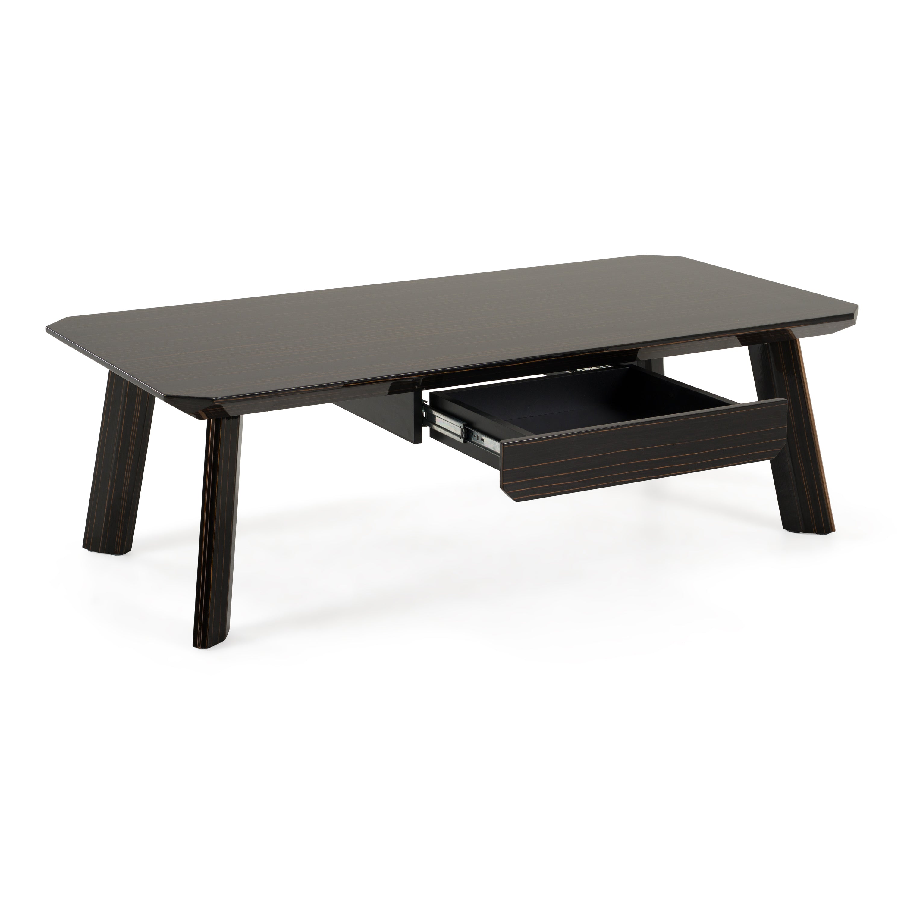 Chadwick Modern Ebony & Rosegold Coffee Table