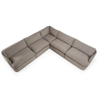 Chantry - Modern Grey Sand Fabric Sectional Sofa
