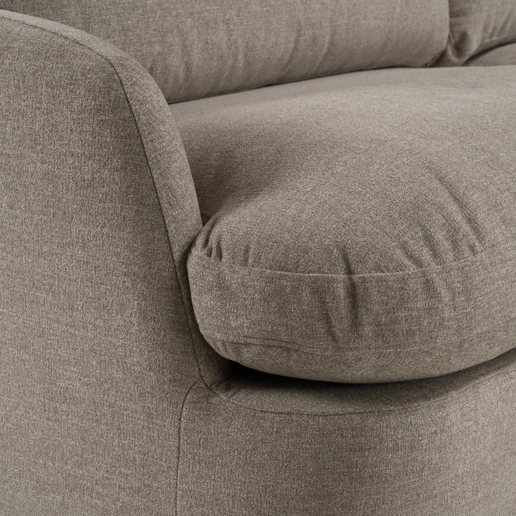 Chantry - Modern Grey Sand Fabric Sectional Sofa