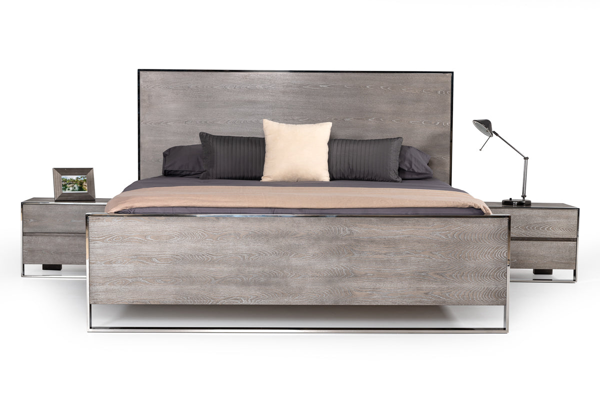 Arlene Modern Grey Elm Nightstand