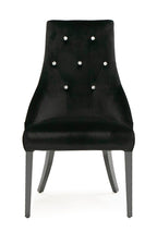 Charlotte - Grey Velour & White High Gloss Dining Chair (Set of 2) - Grey Velour & White High Gloss Dining Chair (Set of 2)