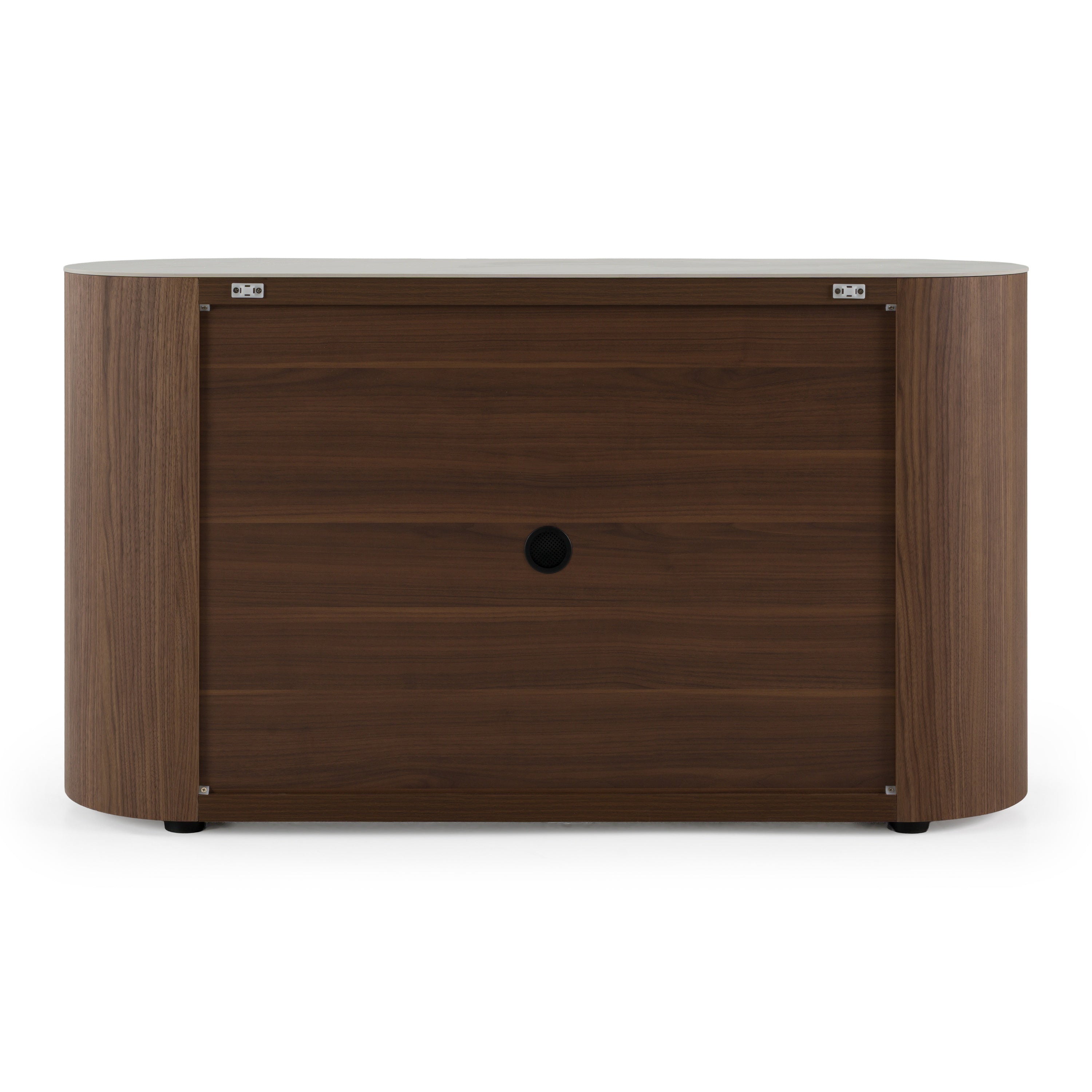 Chelton - Contemporary White Ceramic & Walnut 3-Drawer Dresser