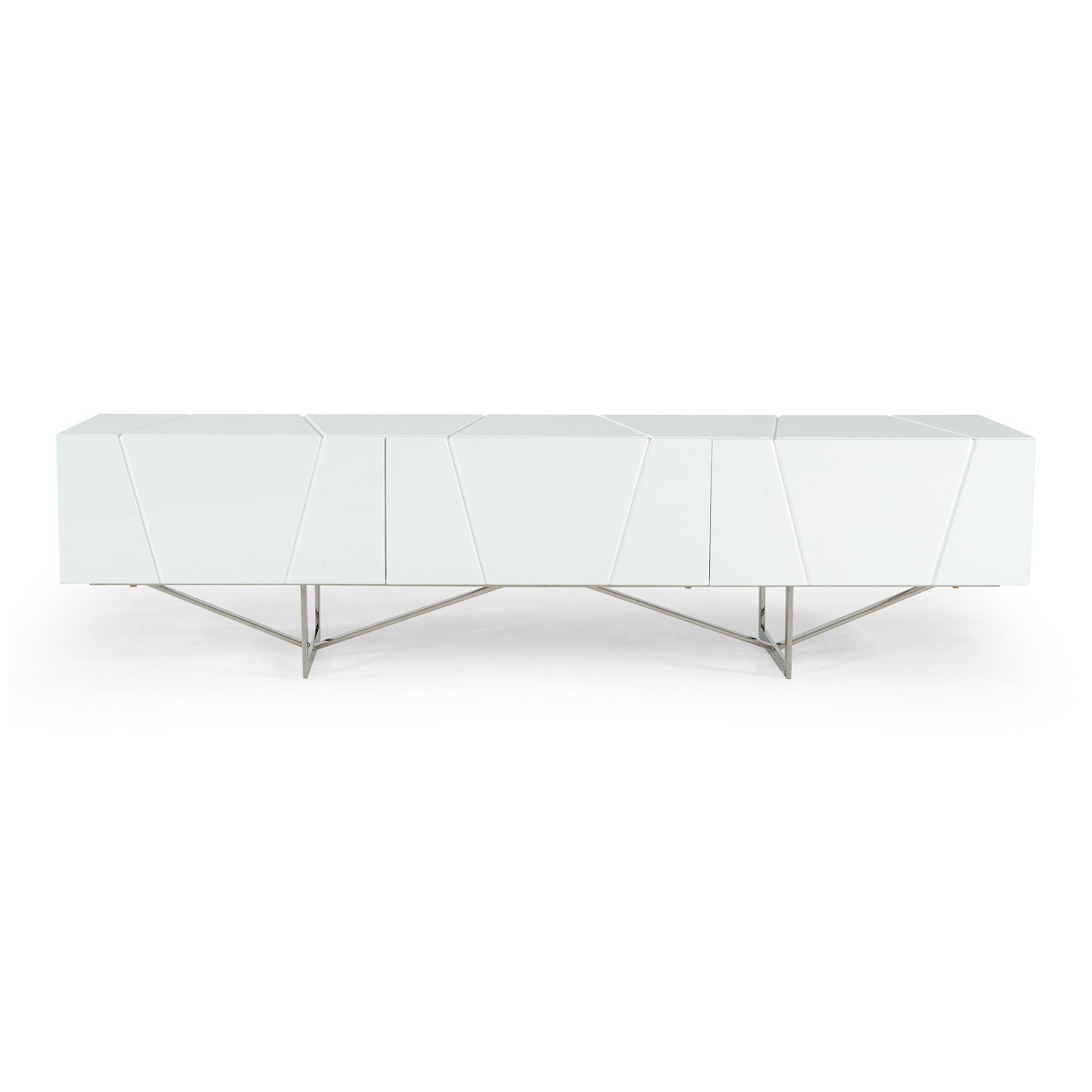 Chrysler Modern White TV Stand