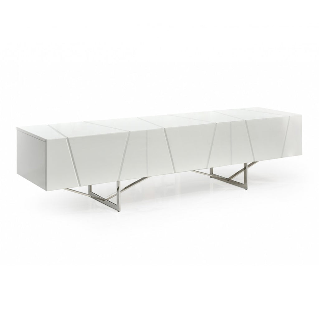 Chrysler Modern White TV Stand