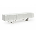Chrysler Modern White TV Stand