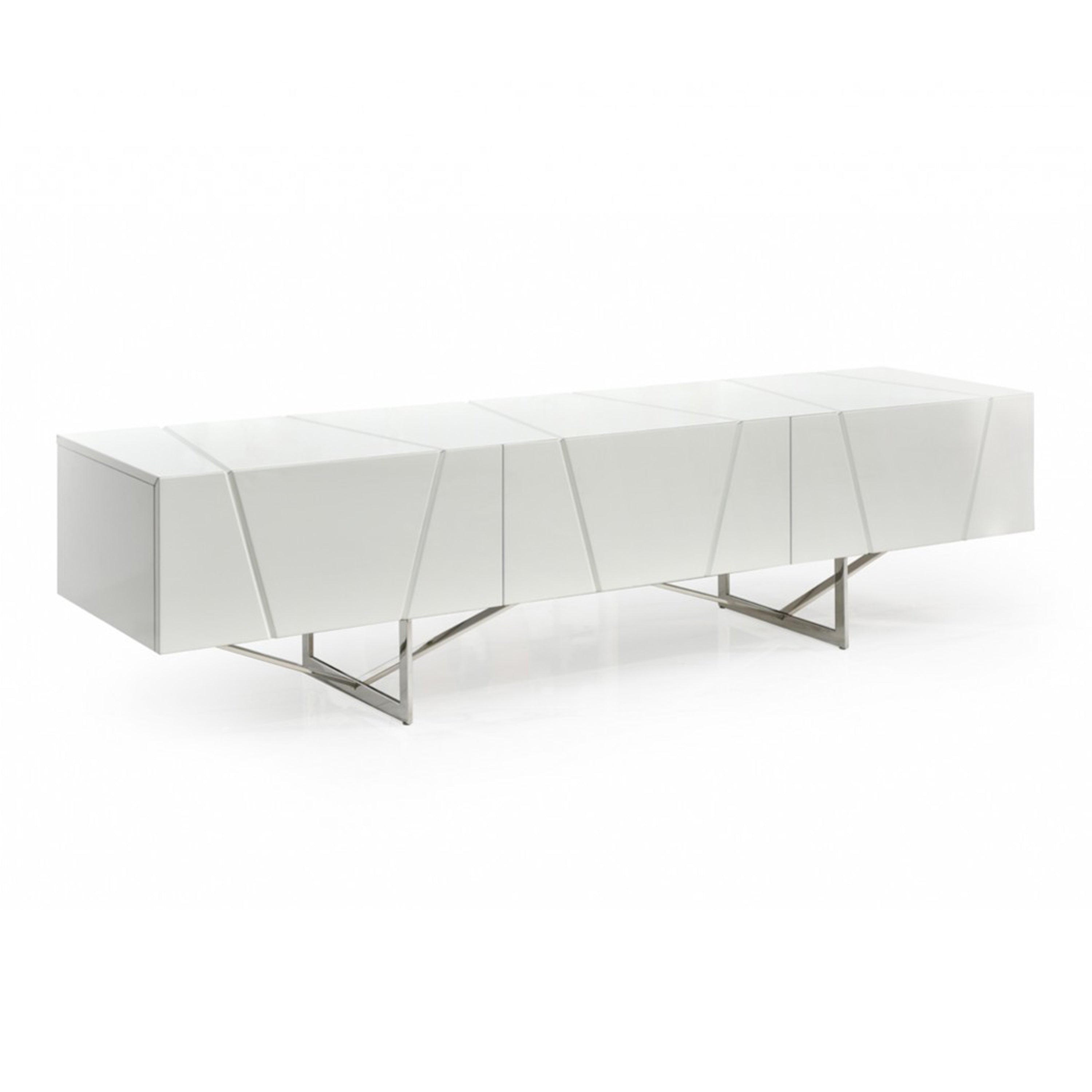 Chrysler Modern White TV Stand