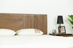 Claire - Eastern King Contemporary Walnut Bed - Eastern King Contemporary Walnut Bed