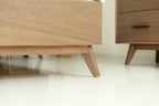 Claire - Eastern King Contemporary Walnut Bed - Eastern King Contemporary Walnut Bed