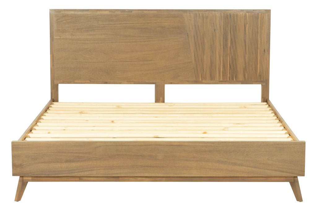 Claire - Eastern King Contemporary Walnut Bed - Eastern King Contemporary Walnut Bed