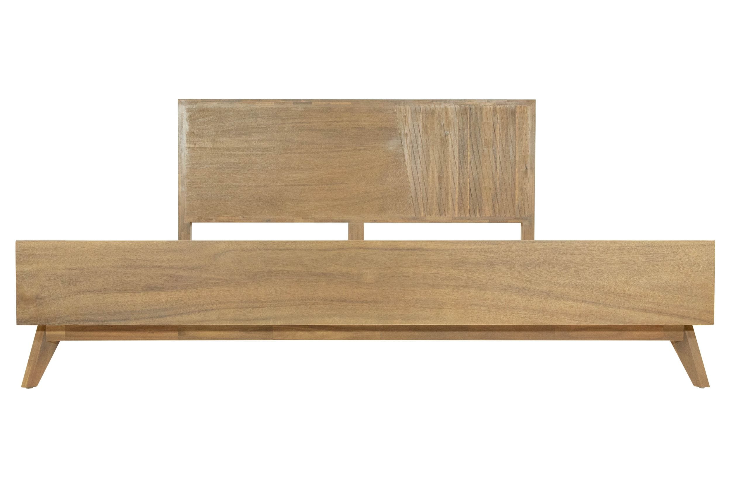 Claire - Eastern King Contemporary Walnut Bed - Eastern King Contemporary Walnut Bed
