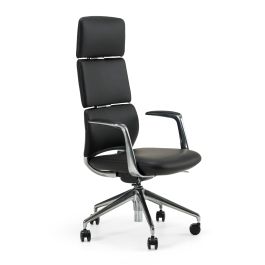 Clyne - Modern Black Vegan Leather Executive Office Chair