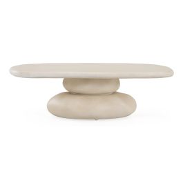 Coates - Modern Beige Fiberform Coffee Table
