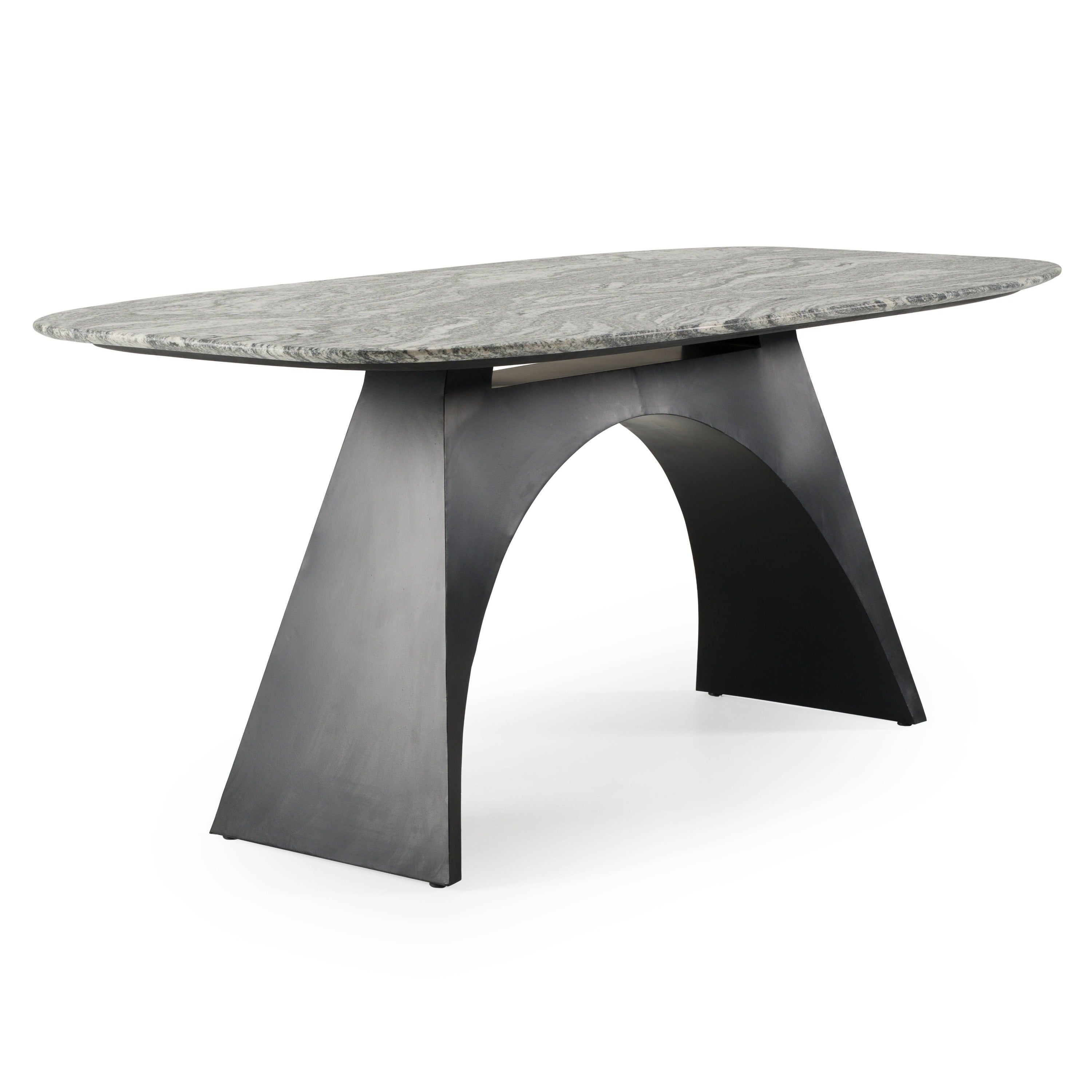 Colbert - Modern Black & White Marble Dining Table