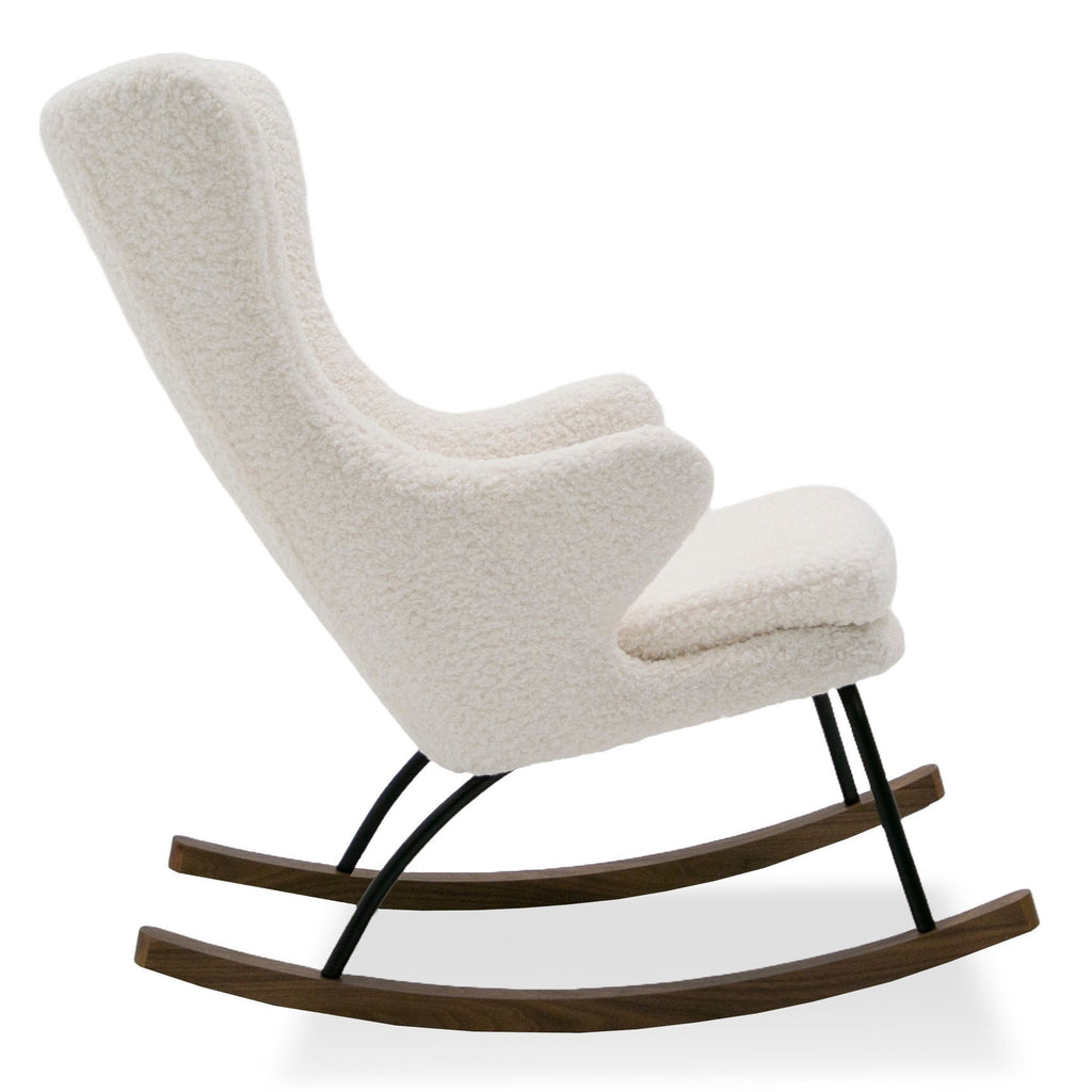 Colfax - Modern White Sheep Rocking Chair