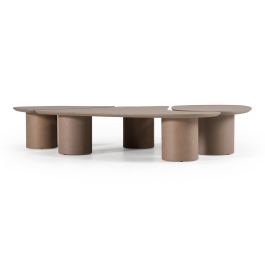 Connie - Modern White Oak Nesting Coffee Table Set