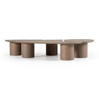 Connie - Modern White Oak Nesting Coffee Table Set